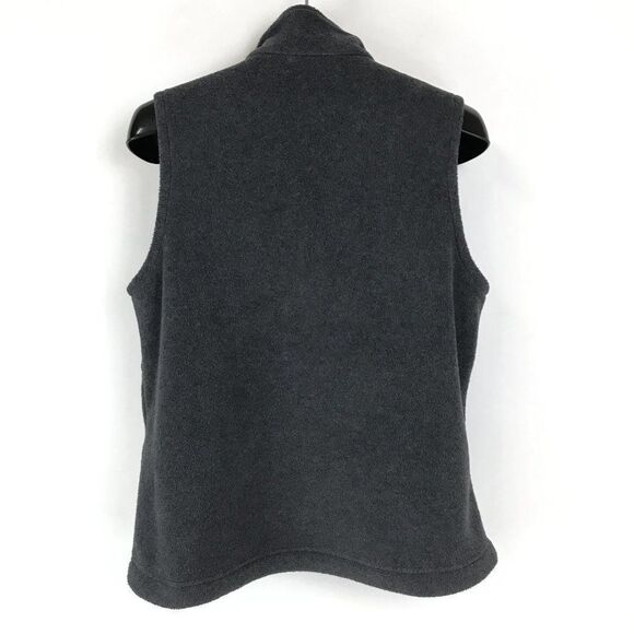 Columbia Full Zip Fleece Vest Women’s Size Medium Gray Pockets Outdoor Winter - Picture 6 of 13